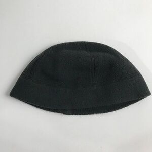 LL Bean black fleece Winter Hat Beanie  Cap size M Item 259289